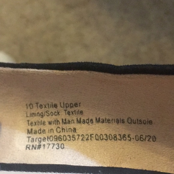 A New Day Faux Suede Wedges Size 10 - Picture 4 of 8